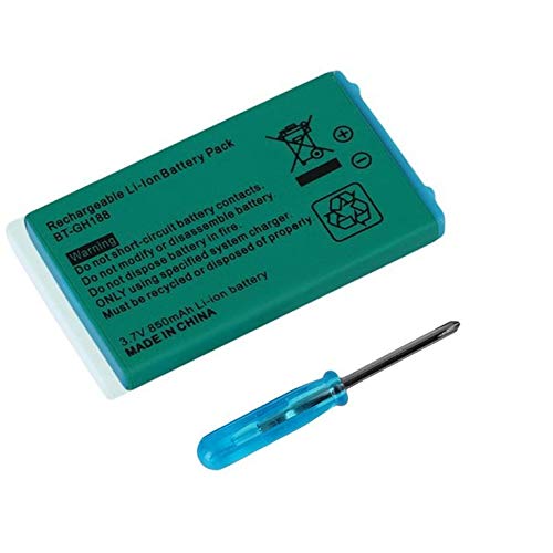 Eletam Batería de Iones de Litio de Repuesto Recargable de 3,7 V y 850 mAh para Destornillador y Sistemas Nintend Game Boy Advance SP