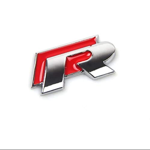Emblema adhesivo R Rojo para capó aleta maletero portón Golf Polo Roc Cross Gti