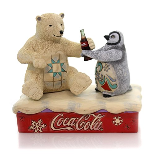 Enesco Coca-Cola by Jim Shore 4059474 - Figura de oso polar de coca con pingüino