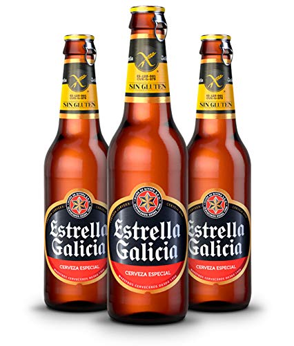 Estrella Galicia Cerveza Sin Gluten - Pack de 24 botellas x 330 ml - Total: 7.92 L