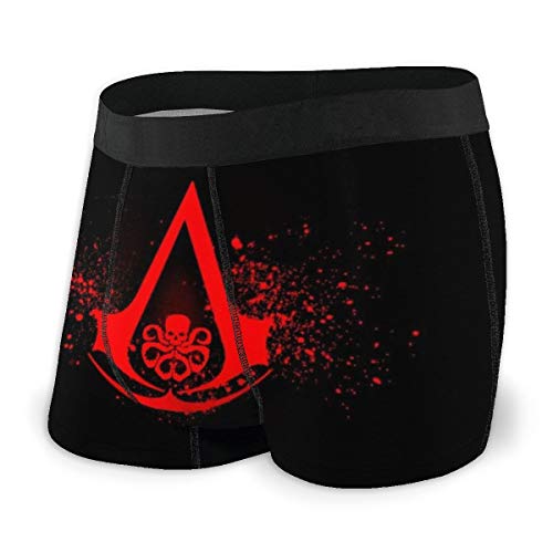 EWRVSXZ Assassin's Creed Movie - Calzoncillos para hombre, diseño de calzoncillos con tejido elástico suave y cinturón elástico
