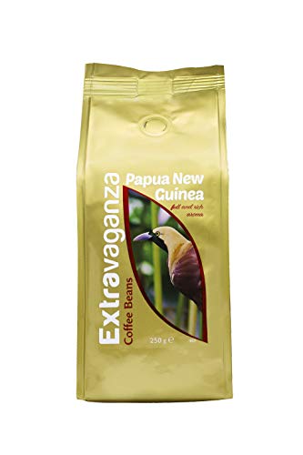 Extravaganza - Café de Papúa Nueva Guinea en grano, 250 g (lote de 12)