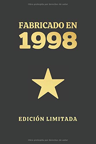 FABRICADO EN 1998 EDICIÓN LIMITADA: CUADERNO DE CUMPLEAÑOS. CUADERNO DE NOTAS O APUNTES, DIARIO O AGENDA. REGALO ORIGINAL Y CREATIVO.