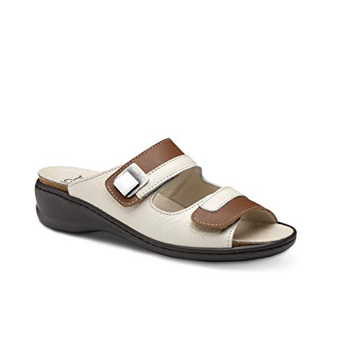 Feliz Caminar - Sandalia Piel Antideslizantes y Cómodas para Hombre y Mujer | Frescas para Vestir en Epocas de Calor Verano Primavera | Modelo Sana 18300 | Talla 38 | Color Cuero Crema Feliz Caminar - Sandalia Piel Antideslizantes y Cómodas para Hombre y Mujer | Frescas para Vestir en Epocas de Calor Verano Primavera | Modelo Sana 18300 | Talla 38 | Color Cuero Crema