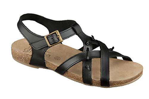 Feliz Caminar - Sandalia Piel Antideslizantes y Cómodas para Hombre y Mujer | Frescas para Vestir en Epocas de Calor Verano Primavera | Modelo Sana 7311 |Talla 41 | Color Negro Feliz Caminar - Sandalia Piel Antideslizantes y Cómodas para Hombre y Mujer | Frescas para Vestir en Epocas de Calor Verano Primavera | Modelo Sana 7311 |Talla 41 | Color Negro