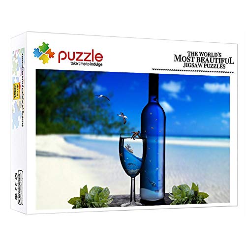 FFGHH Puzzles Madera Playa De Verano Puzzle Adulto De 1000 Piezas Jigsaw Puzzle Puzzle 1000 Piezas Colección Niños Adultos Amigo 75Cm X 50Cm