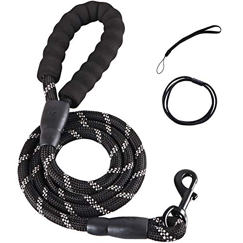 Fhodigogo Correas para Perros 150CM Nylon Correa de Cuerda con Mango Acolchado Suave e Hilos Reflectantes para Perros de Todos los Tamaños Fhodigogo Correas para Perros 150CM Nylon Correa de Cuerda con Mango Acolchado Suave e Hilos Reflectantes para Perros de Todos los Tamaños