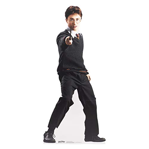 Figura de Harry Potter de Harry Potter (160 cm de alto, diseño de estrellas de la Escuela de brujería y uniforme de magia de Hogwarts) Daniel Radcliffe