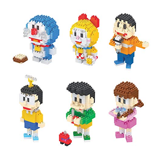 Figuras De Dibujos Animados Clásicos De Japón Doraemon Micro Diamond Blocks Dorami Nobi Nobi Nobita Y Amigos Building Block Juguetes