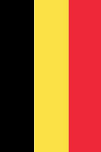 Flag of Belgium: College Ruled Notebook Journal, 6x9 Inch, 120 Pages