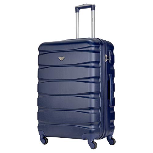 Flight Knight ABS 3 Tamanos Maleta Ligera Compatible con Vueiling, Iberia, RyanAir, Easyjet, Air Nostrum, Air Europa Entre Muchas Otras! Maleta De Mano 55x35x20 cm Maletas De Viaje Grandes 4 Ruedas