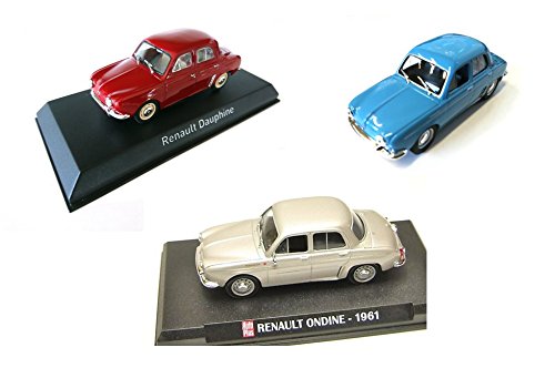 Générique Set of 3 Cars Renault Dauphine 1/43 - NOREV HACHETTE IXO