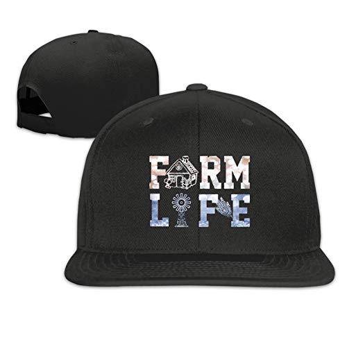 Gorra de béisbol de estilo clásico de la vida de la granja de granjero de regalo para amantes de la agricultura, gorra de béisbol ajustable para papá, sombrero negro