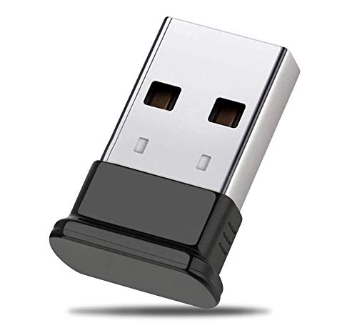 HANPURE Adaptador USB Bluetooth 4.0 - Bluetooth 4.0 Dongle Compatible con Auriculares Bluetooth Mouse Teclado Impresoras PC para Windows 8 y 10 (Conecta y Reproduce) Win7 / Vista/XP (Negro)