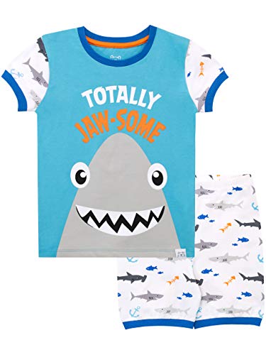 Harry Bear Pijama Corta para niños Tiburón Azul 3-4 Años