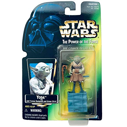 Hasbro Jedi Master Yoda Green Card Star Wars Power of The Force Collection - Carta de Yoda