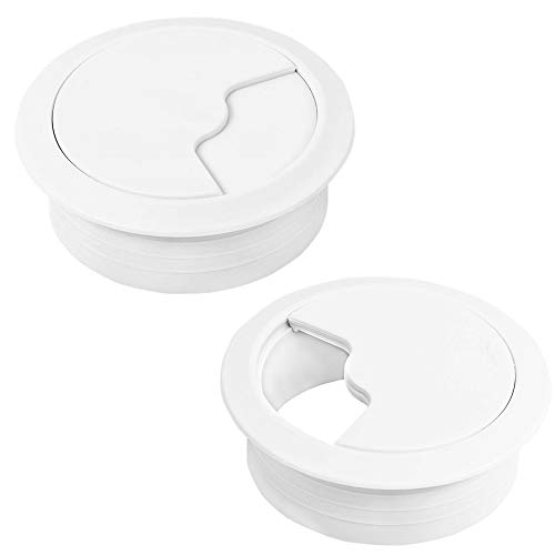 HO2NLE 2pcs Tapa Pasacables Mesa Escritorio Blanco 60 mm Pasacables Redondo Tapa Mesa Cables Embellecedor Cubierta de Agujero para Encastrar Usb Alambre Organizador de Cable Computadora Pared HO2NLE 2pcs Tapa Pasacables Mesa Escritorio Blanco 60 mm Pasacables Redondo Tapa Mesa Cables Embellecedor Cubierta de Agujero para Encastrar Usb Alambre Organizador de Cable Computadora Pared