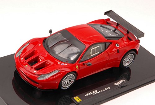 Hot Wheels HWX2861 Ferrari 458 Italia GT2 2011 Red 1:43 MODELLINO Die Cast Model Compatible con
