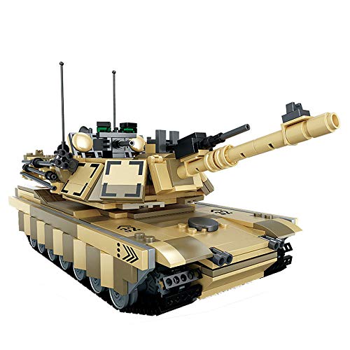 HYZM Bloques de construcción de modelo de tanque, 914 piezas tanque militar principal de combate de la Segunda Guerra Mundial, kits de construcción compatibles con Lego Technic