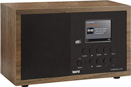 Imperial Dabman d 35 - Radio Digital (Mono, Dab+, Dab y FM, Incluye Fuente de alimentación), Color marrón