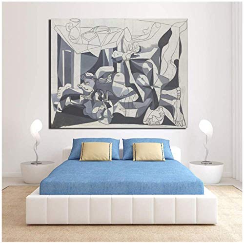 Impresión en lienzo 60x80cm sin marco Pablo Picasso The Charnel House Poster Prints Mármol Arte de la pared Pintura Cuadro decorativo Decoración moderna del hogar