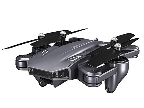 InnJoo Dron Blackeye 4K, Plegable, Cámara Integrada, 20 mínutos de Vuelo, Control Desde App