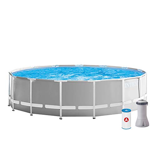 Intex 26726NP Piscina desmontable redonda, con depuradora, 457 x 122