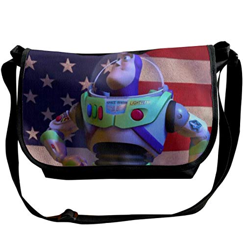 JONINOT Toy Story Buzz Lightyear Bolsos de Hombro Commute Messenger Bag Bolsos de Trabajo Crossbody Satchel Mochila