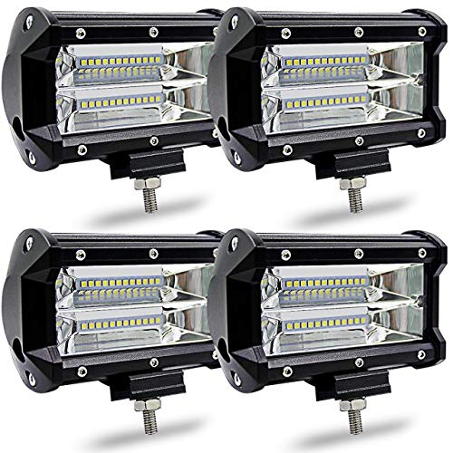 KaTur 5Â pulgadas 72W luz LED Bar Spot Beam lÃ¡mpara de trabajo de conducciÃ³n Offroad luces antiniebla LED para pastilla camiÃ³n coche Daytime Running conducciÃ³n luces resistente al agua lote de 4