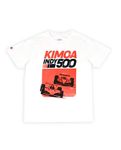 Kimoa Indy 500 Camiseta, Unisex, Blanco, L