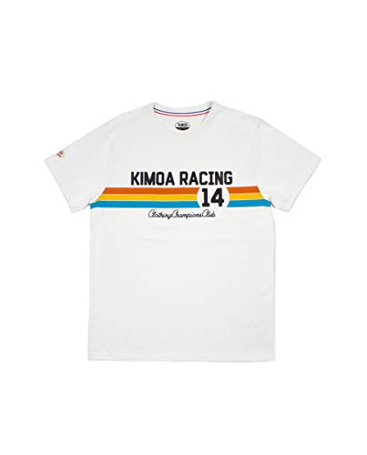 Kimoa Racing 14 Camiseta, Unisex, Crema, L
