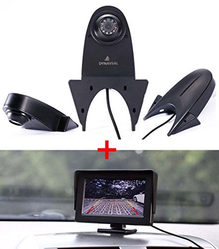 【Kit de cámara de visión trasera】Pantalla TFT LCD de 4.3 Pulgadas Monitor de Coche + HD Visión Nocturna IR Luz de Freno Cámara de marcha atrás para Mercedes Benz Sprinter Citroen Dacia Fiat Opel VW