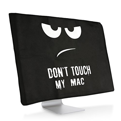 kwmobile Funda Compatible con Apple iMac 27" / iMac Pro 27" - Cubierta Anti Polvo para Pantalla - Protector Don't Touch my Mac