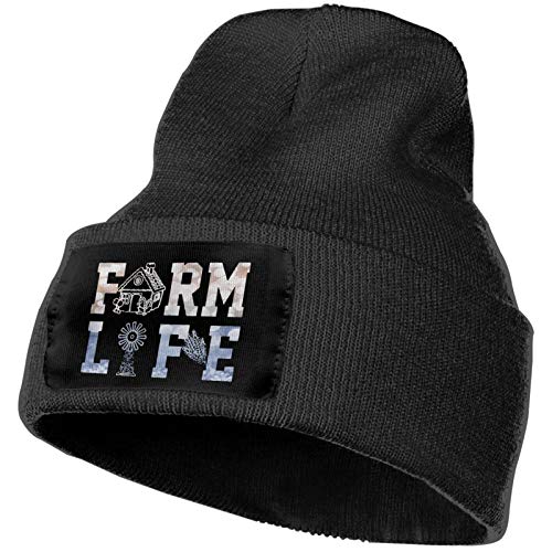 Labels4school Gorro de punto para hombre de granjero para regalo de granja, unisex, para exteriores