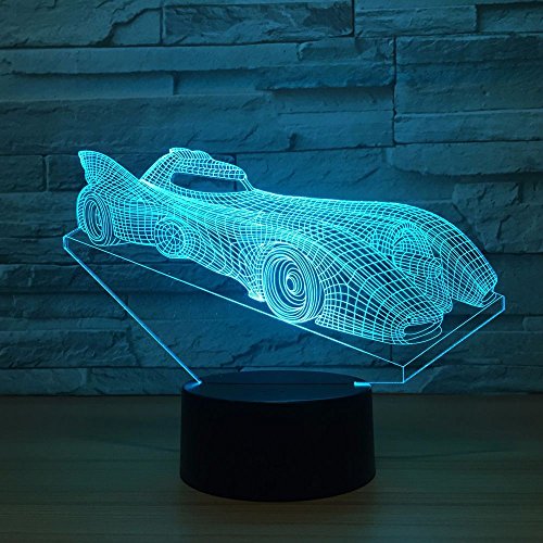 Lámpara de Mesa Intermitente de luz Nocturna Modelo Illusion Racing como novedosa luz de Regalo y decoración de la habitación