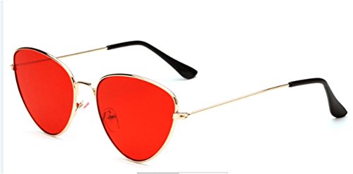 ldyy Sunglasses Mujer Vendimia Diseño de Ojo de Gato polarizada Protección UV 400 Viajero En el Exterior Conducir Corriente alterna Metal Visera, 005