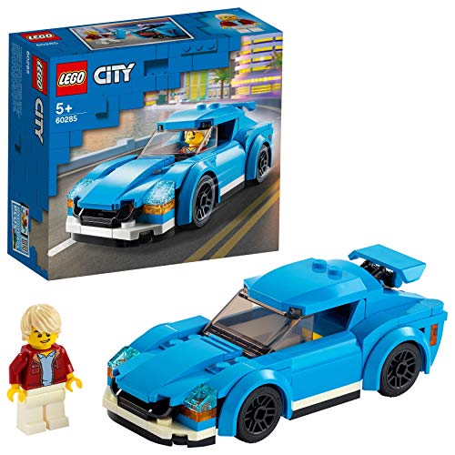 LEGO 60285 City Deportivo Coche de Carreras Descapotable, Vehículo con Techo Extraíble, Set de Construcción