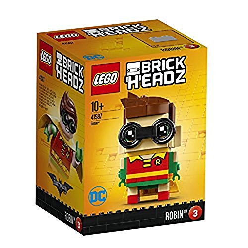 LEGO Brickheadz - Robin, Juguete de Construcción, Figura del Compañero de Batman (41587)