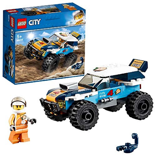 LEGO City Vehicles - Coche de Rally, Set de Construcción de Todoterreno para Recrear Aventuras en el Desierto, Incluye Escopión de Juguete (60218)