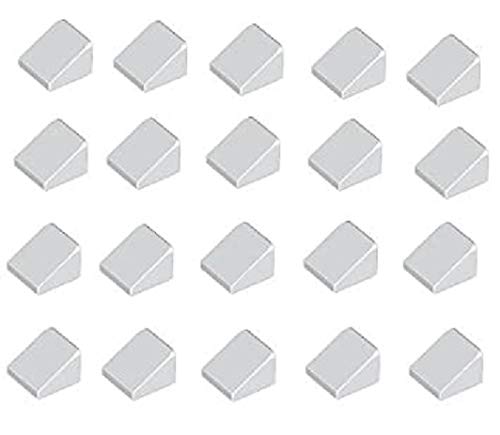 LEGO®City – 20 Weisse 1 cuña de Tejas de unidades/piedras/oblicuo piedras