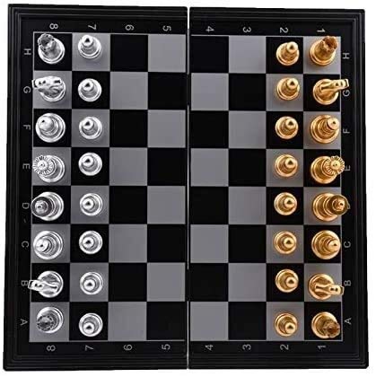 Leilims Ajedrez Plegable magnético Internacional de ajedrez de Viaje Checkers Juego de Mesa de ajedrez Set Adultos plástico de los Cabritos de Madera Caja de Engranajes de animación Infantil Regalo