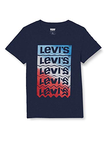 Levi's Kids Lvb Ss Graphic Tee Shirt Camiseta Niños Dress Blues 12 años