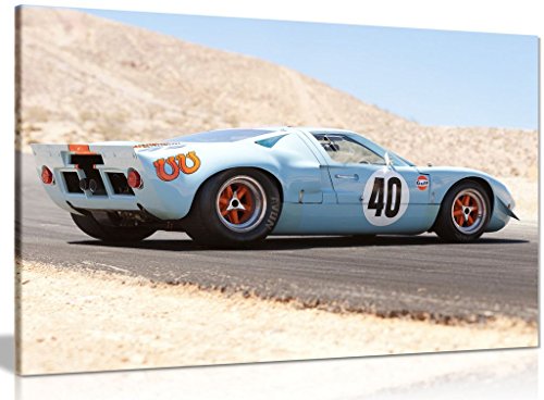 Lienzo para pared de Ford Gt40 Gulf Oil Le Mans 1968 (30 x 20 pulgadas)