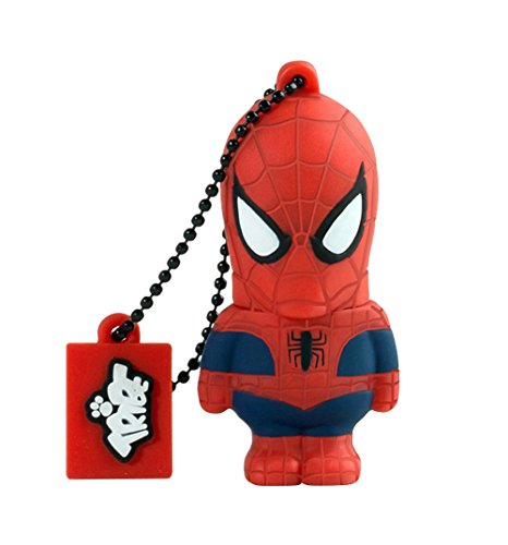 Llave USB 8 GB Spiderman - Memoria Flash Drive 2.0 Original Marvel Avengers, Tribe FD016405