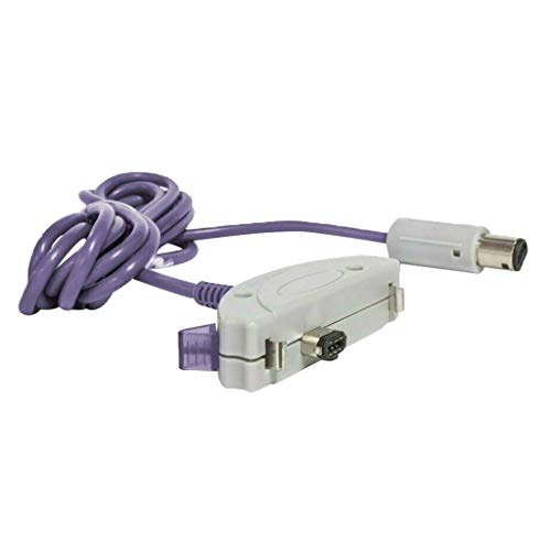 LOVIVER Cable de conexión de 2 Jugadores de 1,8 Metros Cable de conexión para GC a para Game Boy Advance-GBA SP Cable