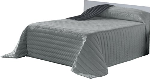 Lucena Cantos - Colcha Todo Uso Linea, Fibra 120 gr, (Gris, Cama 150, 250x270)