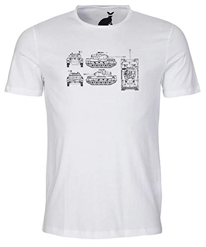 M18 Hellcat Tank Blueprint - Camiseta para hombre