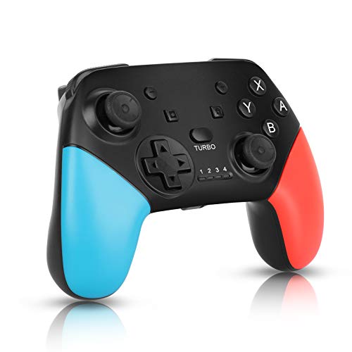 Mando Inalámbrico para Nintendo Switch, Mando Pro Switch, Controlador Wireless con Función Turbo, Doble Vibración, Compatible con Nintendo Switch/Switch Lite