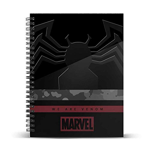 Marvel Venom Monster-Cuaderno Papel Cuadriculado DIN A5