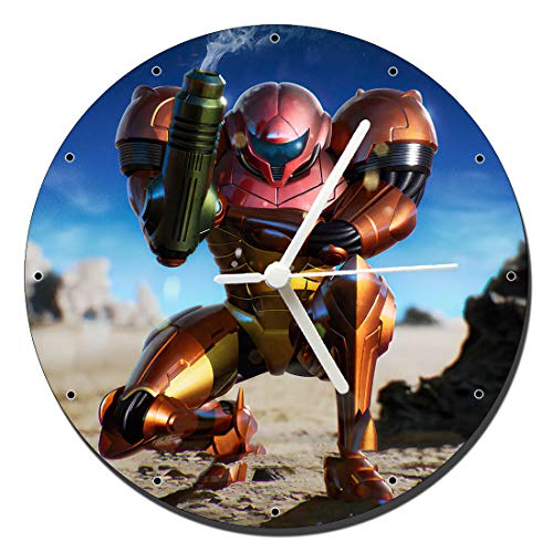 MasTazas Metroid II Return of Samus Reloj de Pared Wall Clock 20cm